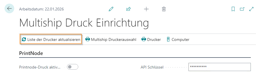 DruckerAktualisieren
