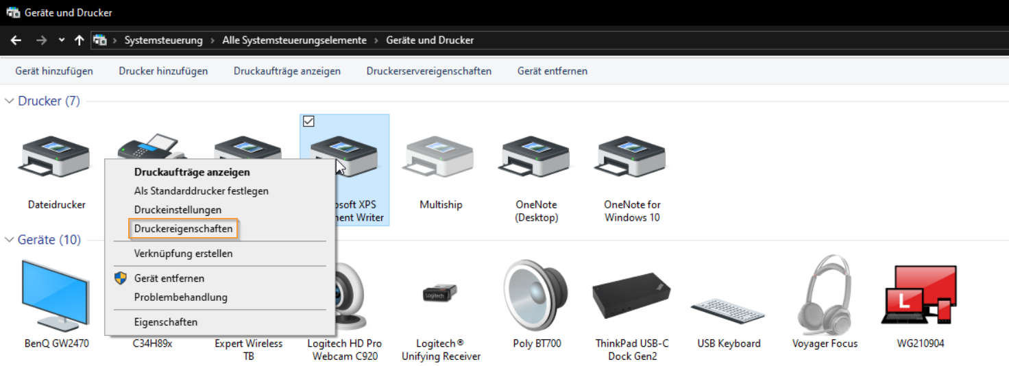 DruckereigenschaftenW10