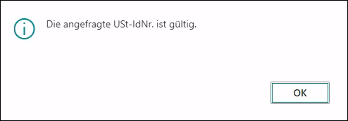 Meldung Pruefergebnis ok