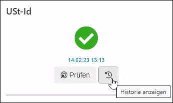 Factbox Button Historie anzeigen